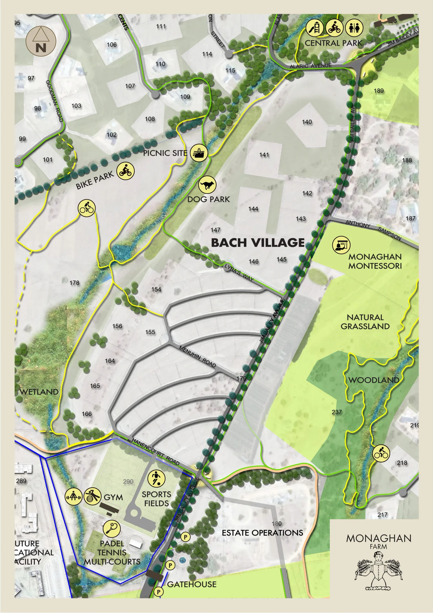 Monaghan Farm Bach Village Masterplan